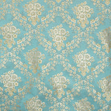 Brocart Lurex Fleur Vert d&#39;Eau - Ribes y Casals
