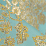 Brocart Lurex Fleur Vert d&#39;Eau - Ribes y Casals