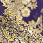 Brocard Lurex Fleur Violet - Ribes y Casals