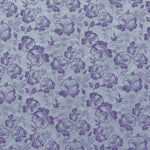 Tissu Brocart Metal Fleurs Lilas - Ribes y Casals