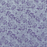 Tissu Brocart Metal Fleurs Lilas - Ribes y Casals