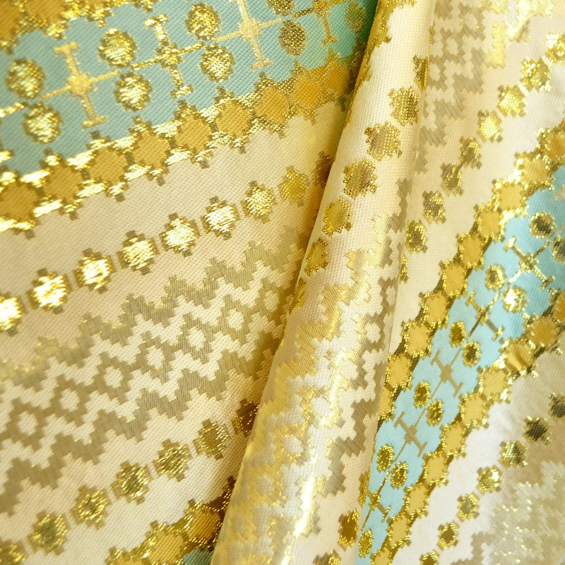 Tissu Brocart Arabe Vert d'Eau - Ribes y Casals