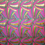 Tissu Brocart Ondes Aigue Marine - Ribes y Casals