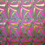 Tissu Brocart Ondes Aigue Marine - Ribes y Casals