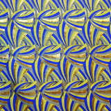 Tissu Brocart Ondes Bleu - Ribes y Casals