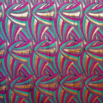 Tissu Brocart Ondes Bordeaux - Ribes y Casals