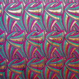 Tissu Brocart Ondes Bordeaux - Ribes y Casals