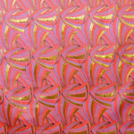 Tissu Brocart Ondes Fuchsia - Ribes y Casals