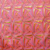 Tissu Brocart Ondes Fuchsia - Ribes y Casals