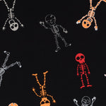 Tissu Squelettes Halloween Noir - Ribes y Casals