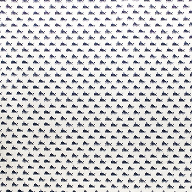 Tissu Chemise Baleine Bleu Marine - Ribes y Casals