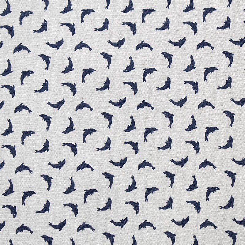 Tissu Chemise Dauphin Bleu Marine - Ribes y Casals