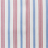 Tissu Chemise Rayures Rouge - Ribes y Casals