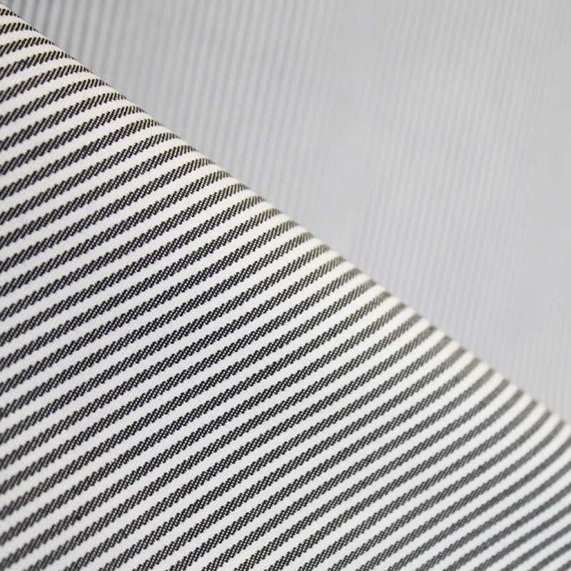 Tissu Campera 500 Rayures Noir - Ribes y Casals