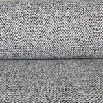 Tela Cheviot Espiga Negro - Ribes y Casals