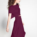 Tissu Crêpe Bordeaux - Ribes y Casals