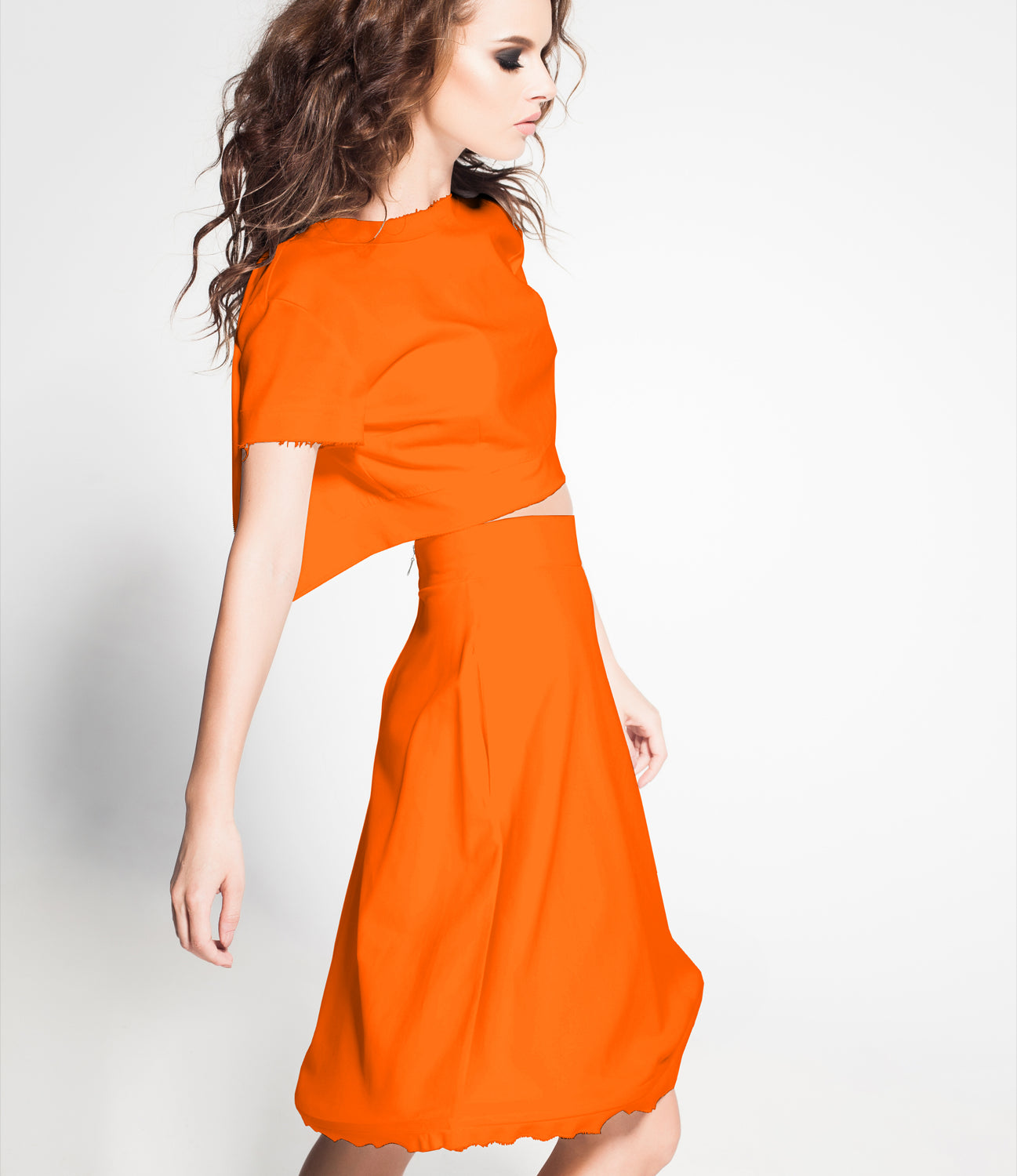 Tissu Crêpe Orange - Ribes y Casals