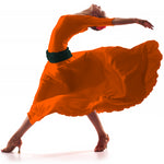 Tissu Crêpe Orange - Ribes y Casals