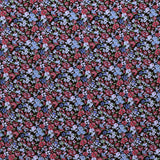 Crêpe Imprimé Bouquet Fond Noir - Ribes y Casals