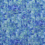 Crêpe Imprimé Cachemire Vert Licuar - Ribes y Casals