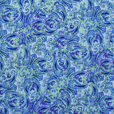 Crêpe Imprimé Cachemire Vert Licuar - Ribes y Casals