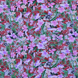 Crêpe Imprimé Fleurs Hibiscus Fond Rouge - Ribes y Casals