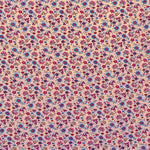 Crêpe Imprimé Petite Fleur Orientale Pêche - Ribes y Casals