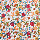 Crêpe Imprimé Fleurs Japonaises Écru - Ribes y Casals