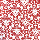 Crêpe Imprimé Ikat Rouge - Ribes y Casals