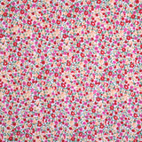 Crêpe Imprimé Ethnique Patchwork Fleurs Rouge - Ribes y Casals