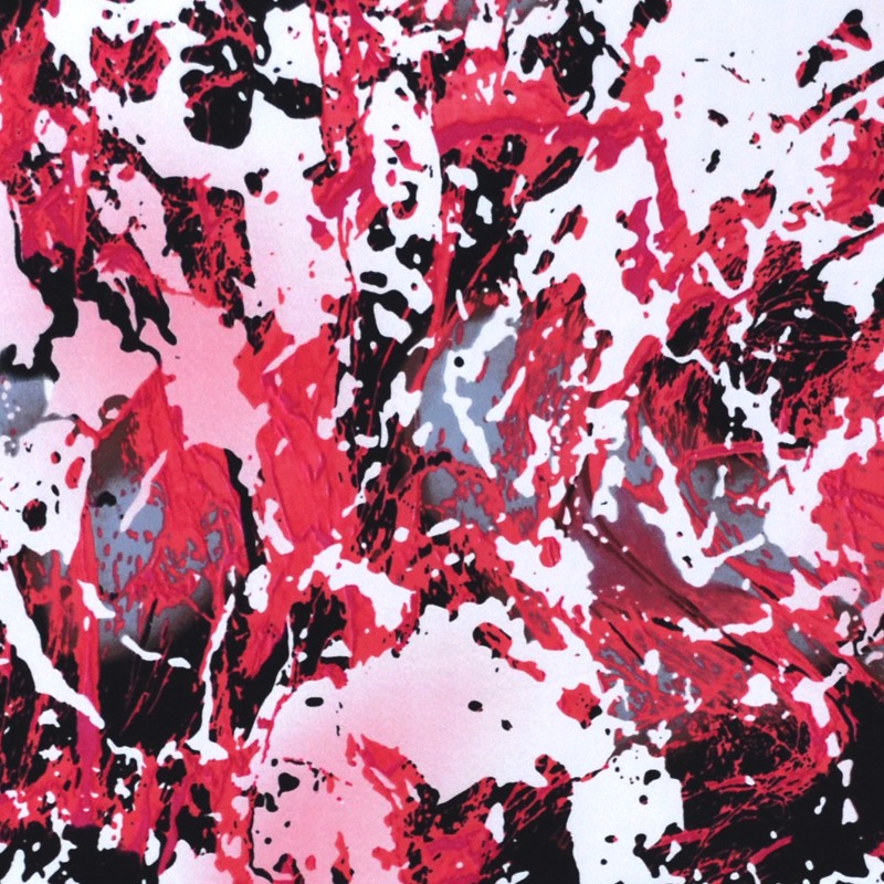 Crêpe Imprimé Marbre Fuchsia - Ribes y Casals