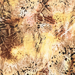 Crêpe Imprimé Serpent Camel - Ribes y Casals