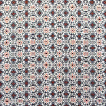 Crepe Fleurs Géométriques Orange - Ribes y Casals