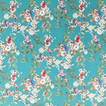 Crepe Fleurs Kimono Aigue-Marine - Ribes y Casals