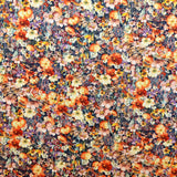 Crêpe Fleurs Automne Orange - Ribes y Casals