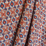 Crêpe Géométrique Bleu Orange - Ribes y Casals