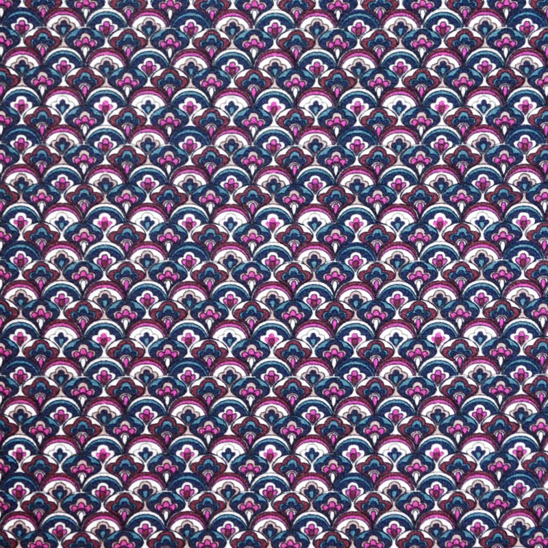 Crèpe Geométrique Fuchsia - Ribes y Casals