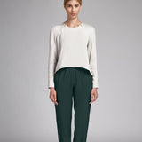 Tissu Crepe Vert Bouteille - Ribes y Casals