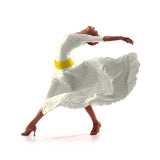 Crêpe à Pois Jaune 7 mm - Ribes y Casals