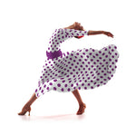 Crêpe à Pois Ciclamen 3,5 cm - Ribes y Casals