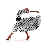 Crêpe à Pois Noir 3,5 cm - Ribes y Casals