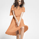 Tissu Crêpe Orange Mandarine - Ribes y Casals