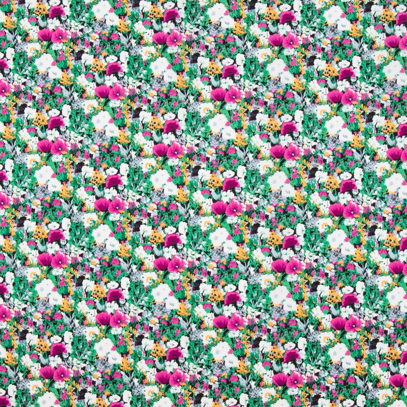Tissu Crepe New Liberty Cyclamen - Ribes y Casals