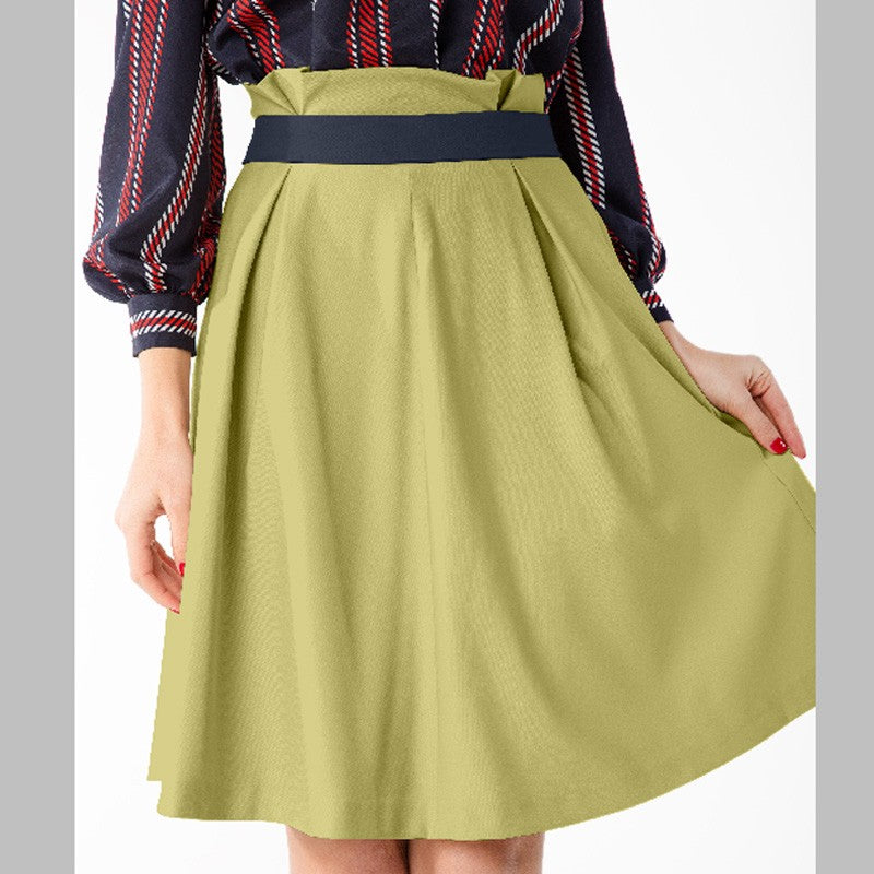 Tissu Crepe Polyester Jaune Pale - Ribes y Casals