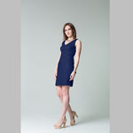 Tissu Crepe Polyester Bleu Cobalt - Ribes y Casals