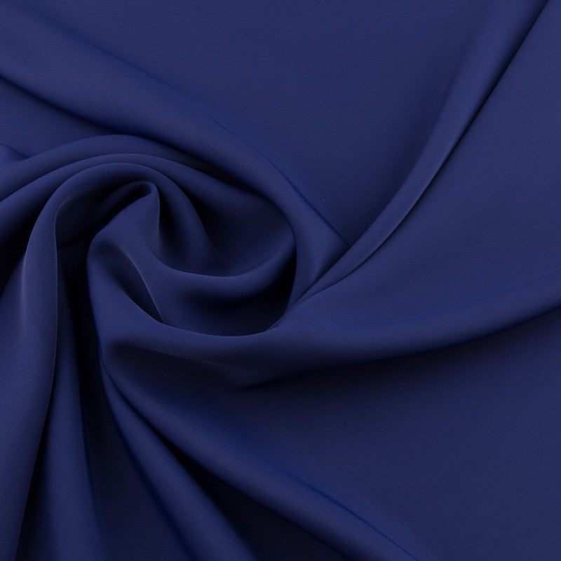 Tissu Crepe Polyester Bleu Cobalt - Ribes y Casals