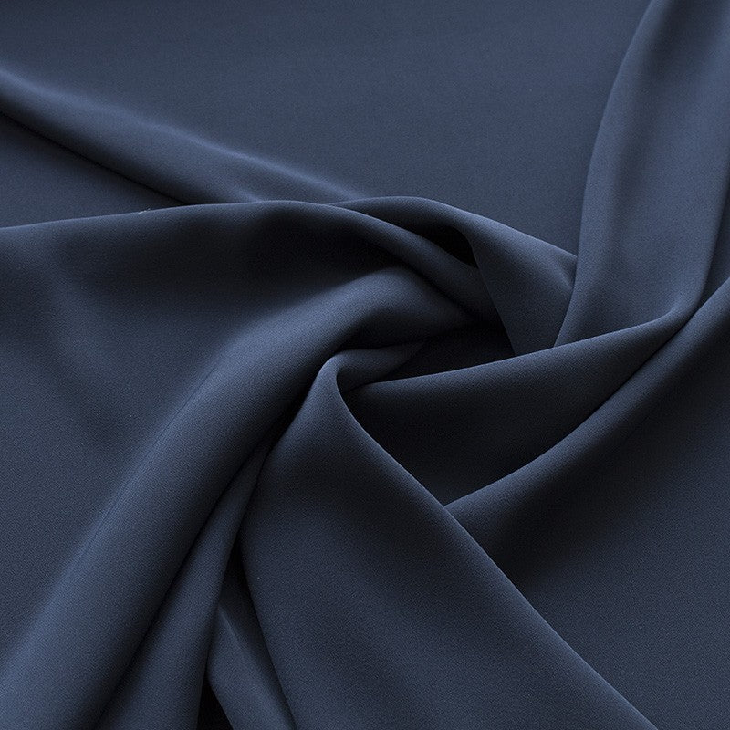 Tissu Crepe Polyester Bleu marine - Ribes y Casals