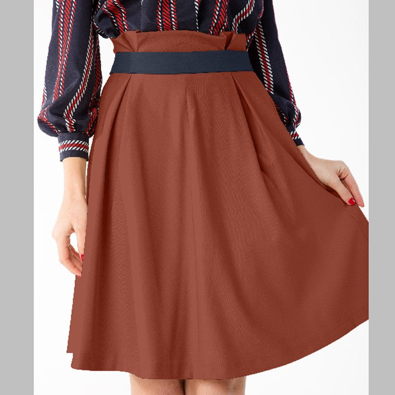 Tissu Crepe Polyester Brique - Ribes y Casals