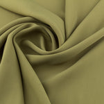 Tissu Crepe Polyester Vert Olive - Ribes y Casals