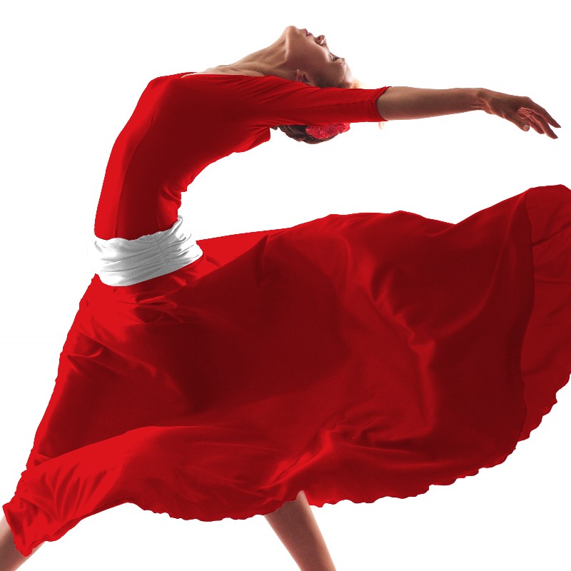 Tissu Crêpe Rouge - Ribes y Casals